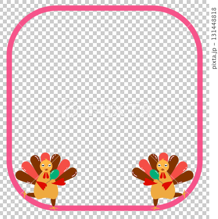 Pink Thanksgiving Turkey Frames 131448818