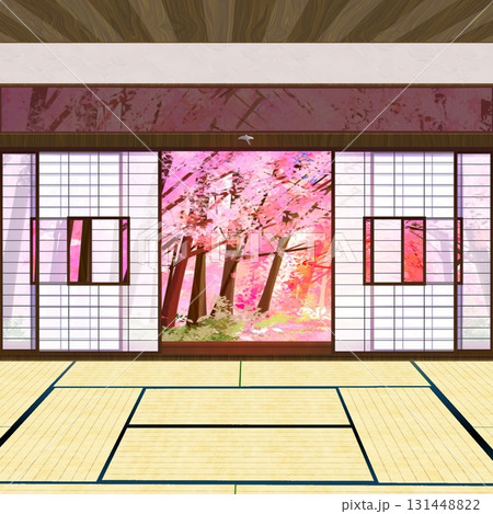 桜のある和室 桜のある和室 131448822