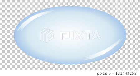 Oval frame illustration with the image of a water drop Oval frame illustration with the image of a water drop 131449255