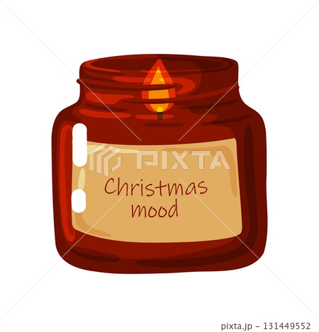 Scented Jar Candle with Christmas Mood 131449552