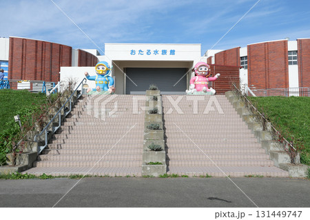 おたる水族館、水族館、施設、小樽市、公共施設、階段、入口、正面入り口、段差、イルカ、観光地、屋外 131449747