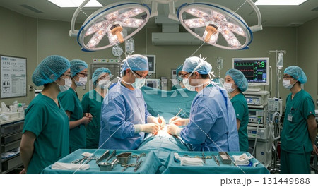 手術中のイラスト 131449888