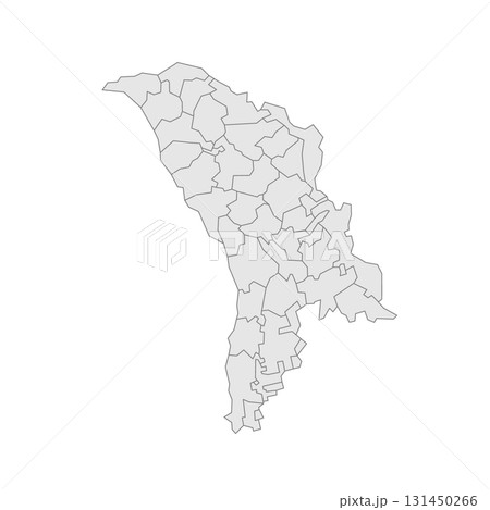 Moldova political map of administrative divisions - districts, municipalities and two autonomous territorial units - Gaugazia and Left Bank of the Dniester. Grey blank vector editable map EPS. Moldova political map of administrative divisions - districts, municipalities and two autonomous territorial units - Gaugazia and Left Bank of the Dniester. Grey blank vector editable map EPS. 131450266