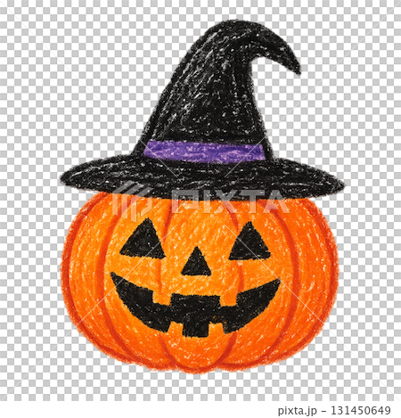 萬聖節南瓜（蠟筆畫 PNG） 131450649
