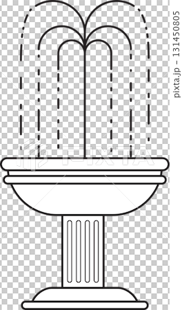 fountain isolated iconIsolated fountain black and white outline icon symbol transparent background, graphic illustration for garden or home decoration design element fountain isolated iconIsolated fountain black and white outline icon symbol transparent background, graphic illustration for garden or home decoration design element 131450805