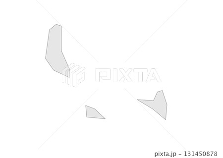 Comoros political map of administrative divisions - autonomous islands. Grey blank vector editable map EPS. Comoros political map of administrative divisions - autonomous islands. Grey blank vector editable map EPS. 131450878