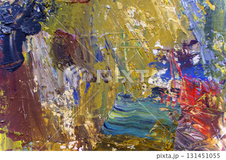 Colorful Paint Strokes art background  131451055