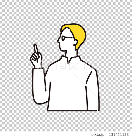 商務人士指著，戴眼鏡的女人 131451128