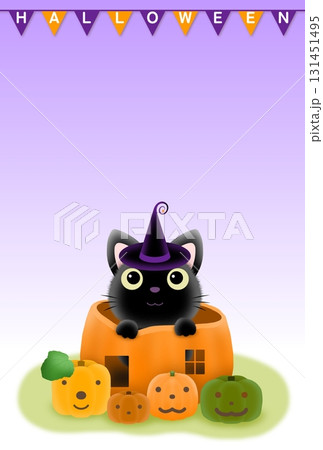ハロウィンの背景〈ハガキ〉　D-3 131451495