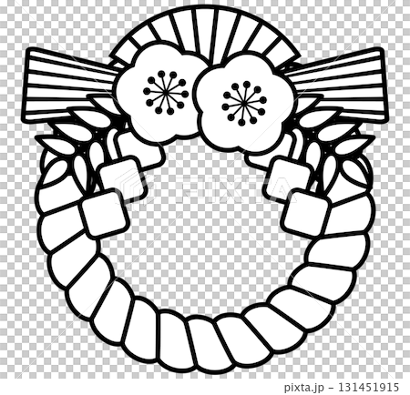 注連繩（黑白） 131451915