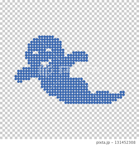 ラインストーンのゴーストのイラスト ラインストーンのゴーストのイラスト 131452308