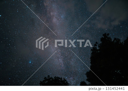 Night sky, stars and night sky with clouds Night sky, stars and night sky with clouds 131452441