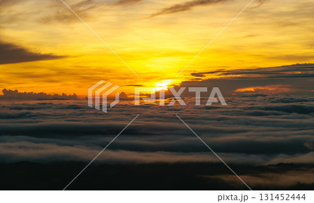 Morning sky, the beginning of the color of the sky before sunrise 131452444