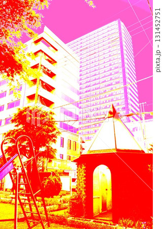 駅前風景　＜加工＞ 131452751