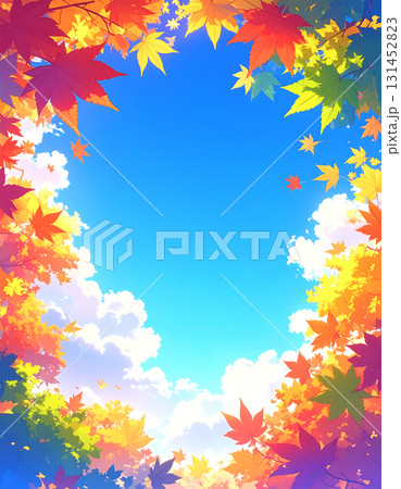 紅葉　秋　背景素材 131452823