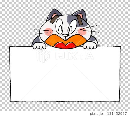 Cat and frame 131452937