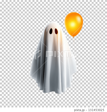 Halloween Ghost Holding Balloon Clipart Centered High Contrast Intricate Detail transparent Background Volumetric Lighting Halloween Ghost Holding Balloon Clipart Centered High Contrast Intricate Detail transparent Background Volumetric Lighting 131453025
