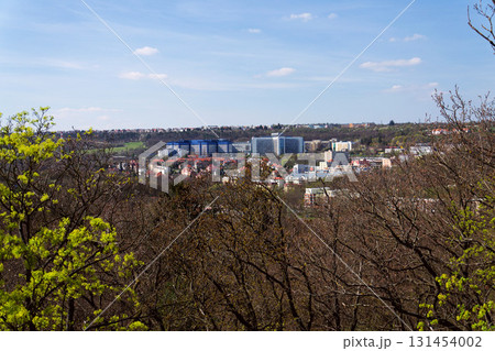 Czech largest medical facility Motol university hospital in Prague, Czech republic, sunny daylight, aerial view 131454002