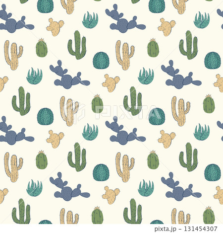 doodle cactuses pattern doodle cactuses pattern 131454307