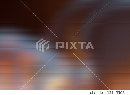 Orange Brown Blue Abstract Background Blurred Horizontal Gradient Motion Texture Light Design 131455084