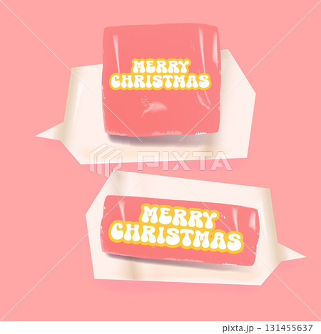 Merry Christmas pink sticker vector design, creative holiday typography, modern festive graphic art for cards, invitations, social media banners, and seasonal decorations. Merry Christmas pink sticker vector design, creative holiday typography, modern festive graphic art for cards, invitations, social media banners, and seasonal decorations. 131455637