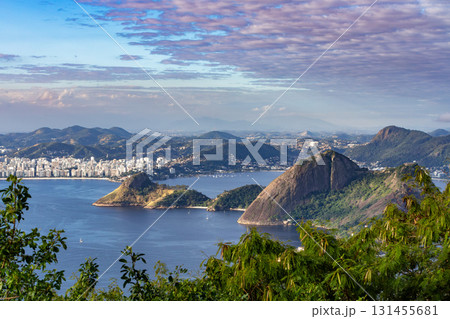 Guanabara Bay and the city of Rio de Janeiro, Brazil 131455681