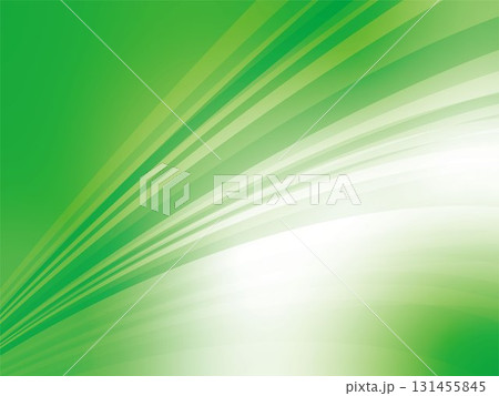 鮮やかな緑色のウェーブ抽象背景 131455845