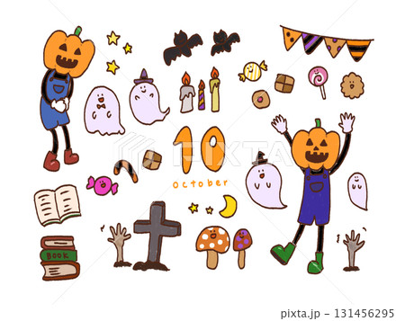 10月　イラストセット 131456295