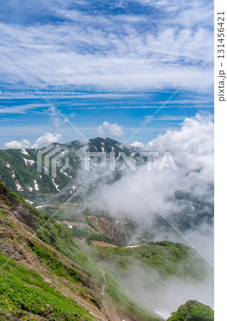 砂防新道から見る別山と大屏風 初夏の白山御前峰登山(黒ボコ岩コース) 砂防新道から見る別山と大屏風 初夏の白山御前峰登山(黒ボコ岩コース) 131456421