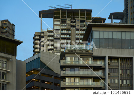 Modern buildings rising in genting highlands, malaysia, at dusk 131456651