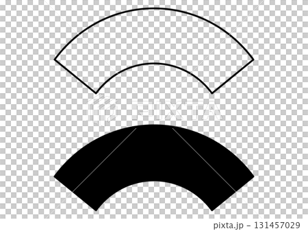 Arc shaped banner frame set 131457029