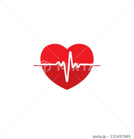 art design health medical heartbeat pulse 131457485
