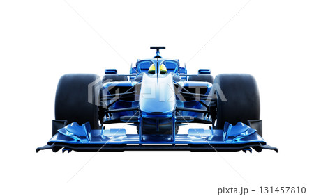3d rendering blue racing car isolated on a white background 131457810