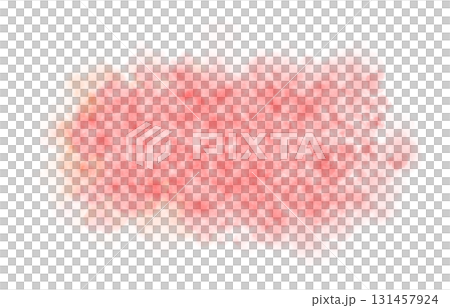 Red smoke illustration translucent plume on transparent background texture for overlays and compositing 131457924