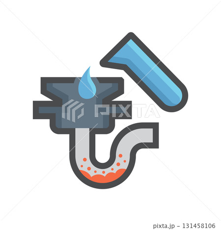 Sanitation cleaning vector icon design. 131458106
