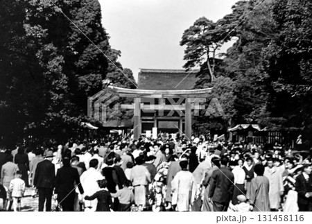 古写真　1956年　東京　明治神宮 131458116