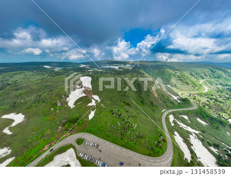 空撮「岩手県」夏の八幡平アスピーテライン 131458539