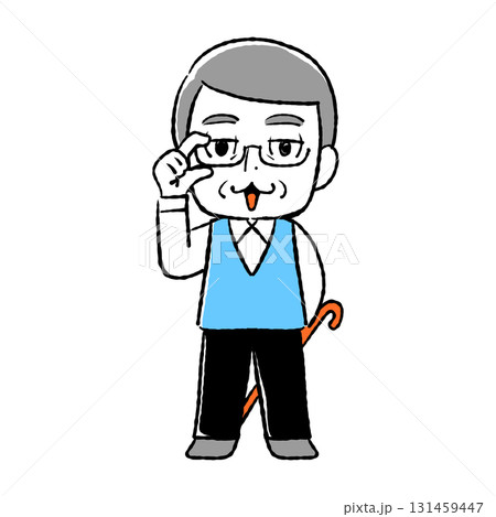 おじいさんのイラスト 131459447