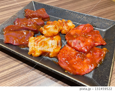 無煙ロースターで焼く味噌レバー 味噌ホルモン 味噌牛タン 無煙ロースターで焼く味噌レバー 味噌ホルモン 味噌牛タン 131459522
