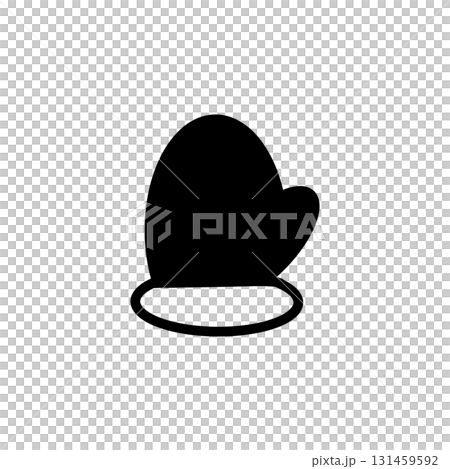 Winter gloves silhouette illustration (cold protection, Christmas, winter accessories) Winter gloves silhouette illustration (cold protection, Christmas, winter accessories) 131459592