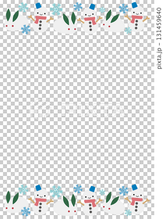 雪だるまのフレーム 雪だるまのフレーム 131459640