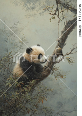 Little Panda and the Bell in the Tree Little Panda and the Bell in the Tree 131459840