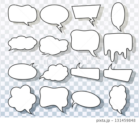 Vector Comic Speech Bubbles With Creative Shapes And Fun Styles Vector Comic Speech Bubbles With Creative Shapes And Fun Styles 131459848