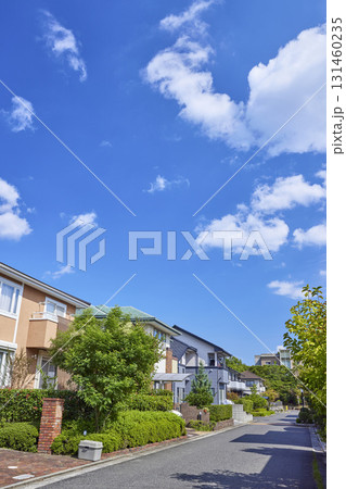 閑静な住宅街の街並み 131460235