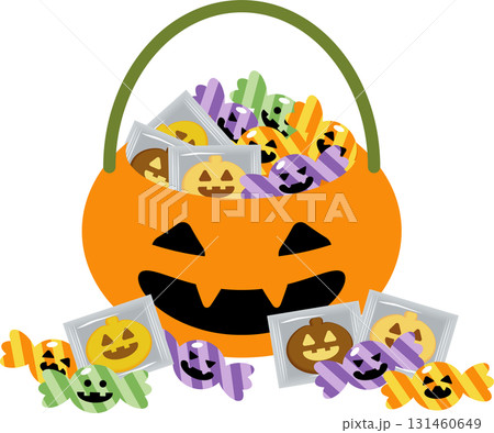 ハロウィンお菓子バスケット ハロウィンお菓子バスケット 131460649