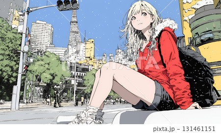 女性のサンタクロース（サンタのコスプレイヤー）