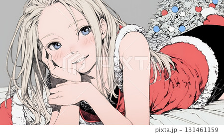 女性のサンタクロース(サンタのコスプレイヤー) 女性のサンタクロース(サンタのコスプレイヤー) 131461159