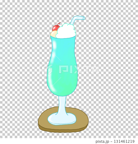 クリームソーダのイラスト クリームソーダのイラスト 131461219