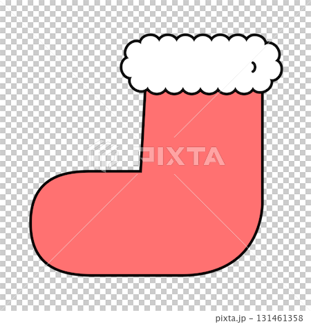Simple and cute Christmas boot illustration Simple and cute Christmas boot illustration 131461358