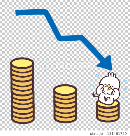 The ending of the story of the white bird who is in trouble because he is running out of money 131461730